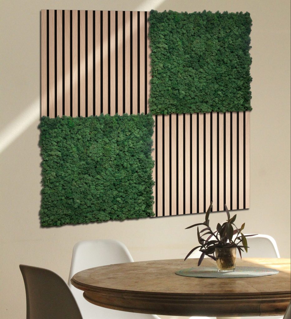 Moss panels with Woodupp akupanels